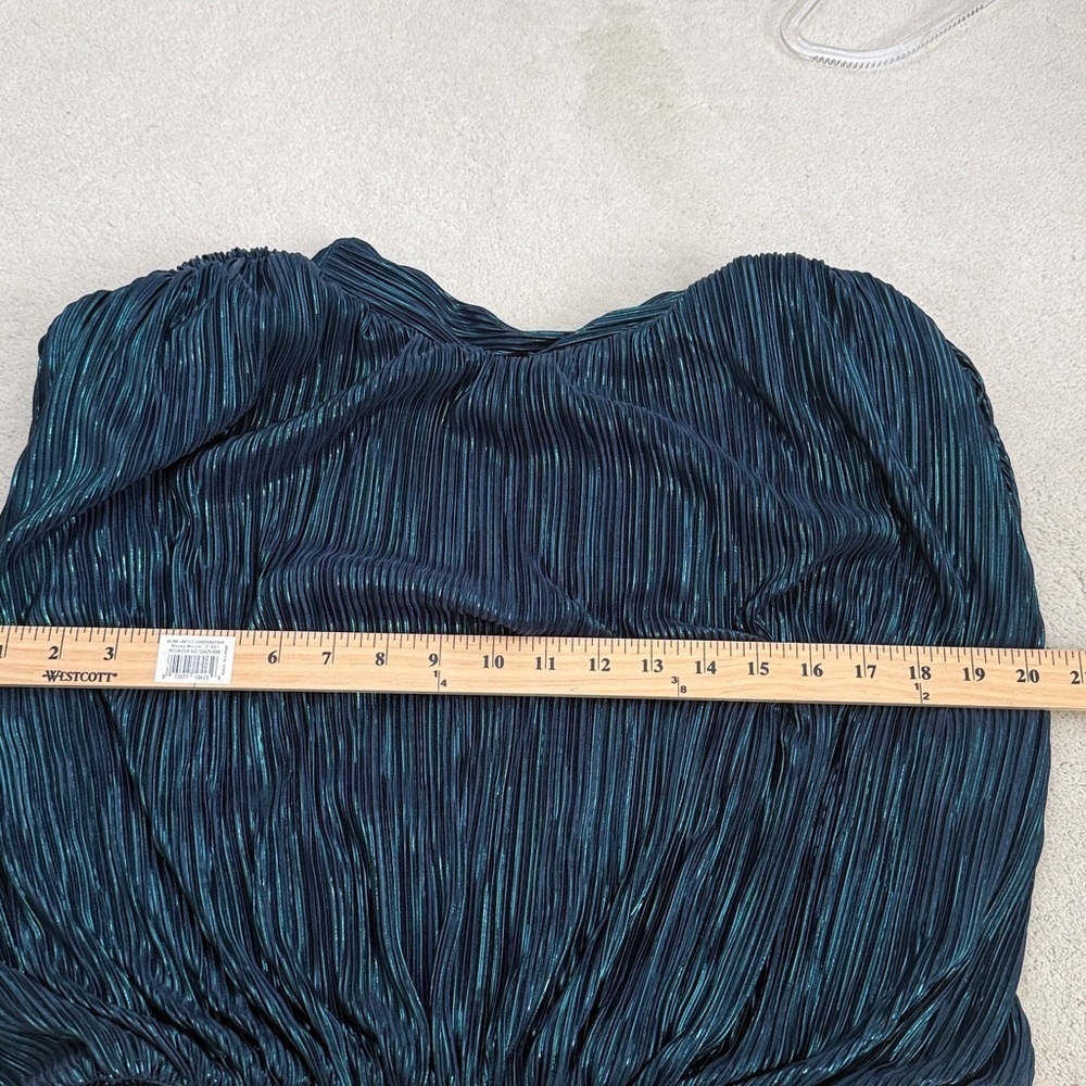 Sabina Musayev Spark Pleated Sleeveless Top in Dark Ocean Blue Size Medium NWT - Picture 8 of 13